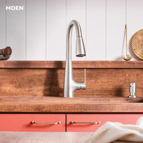 Moen Haelyn durable stainless faucet designed for daily kitchen use.
