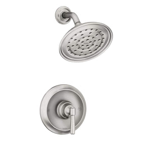Moen Halle wide rain showerhead shows broad spray coverage for comfort