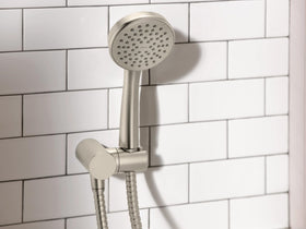 Moen handheld shower hose replacement showing compatibility and easy installation