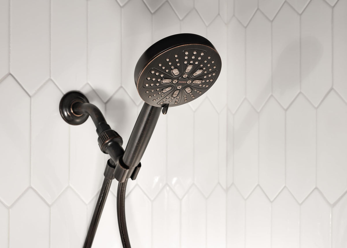 Moen Hydro Energetix eight spray settings dial for customization