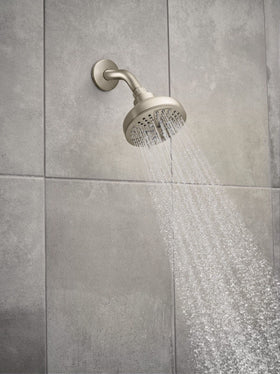 Moen Hydro Energetix easy install with hose enables quick wall mounting in minutes.