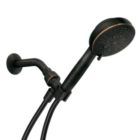 Moen Hydro Energetix shower head in Mediterranean Bronze with a strong spray