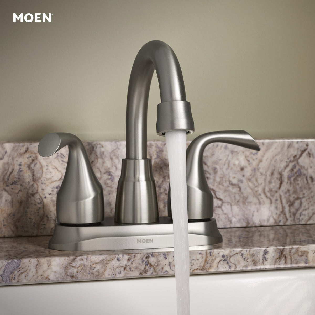 Moen Idora ADA-compliant faucet visual check for accessibility.