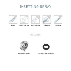 Moen Ignite Chrome ADA-compliant for accessible showering