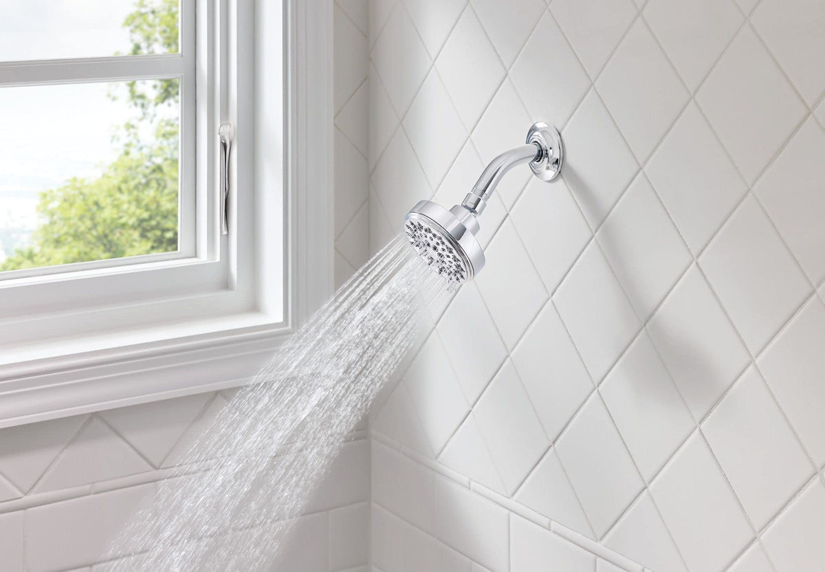 Moen Ignite Chrome with mirror-like finish complements any bathroom style