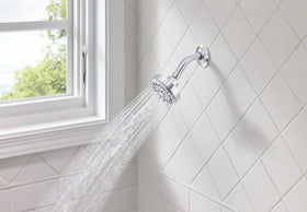 Moen Ignite Chrome with mirror-like finish complements any bathroom style