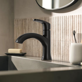 Moen Karis faucet offers easy installation with a simple single-hole mounting.