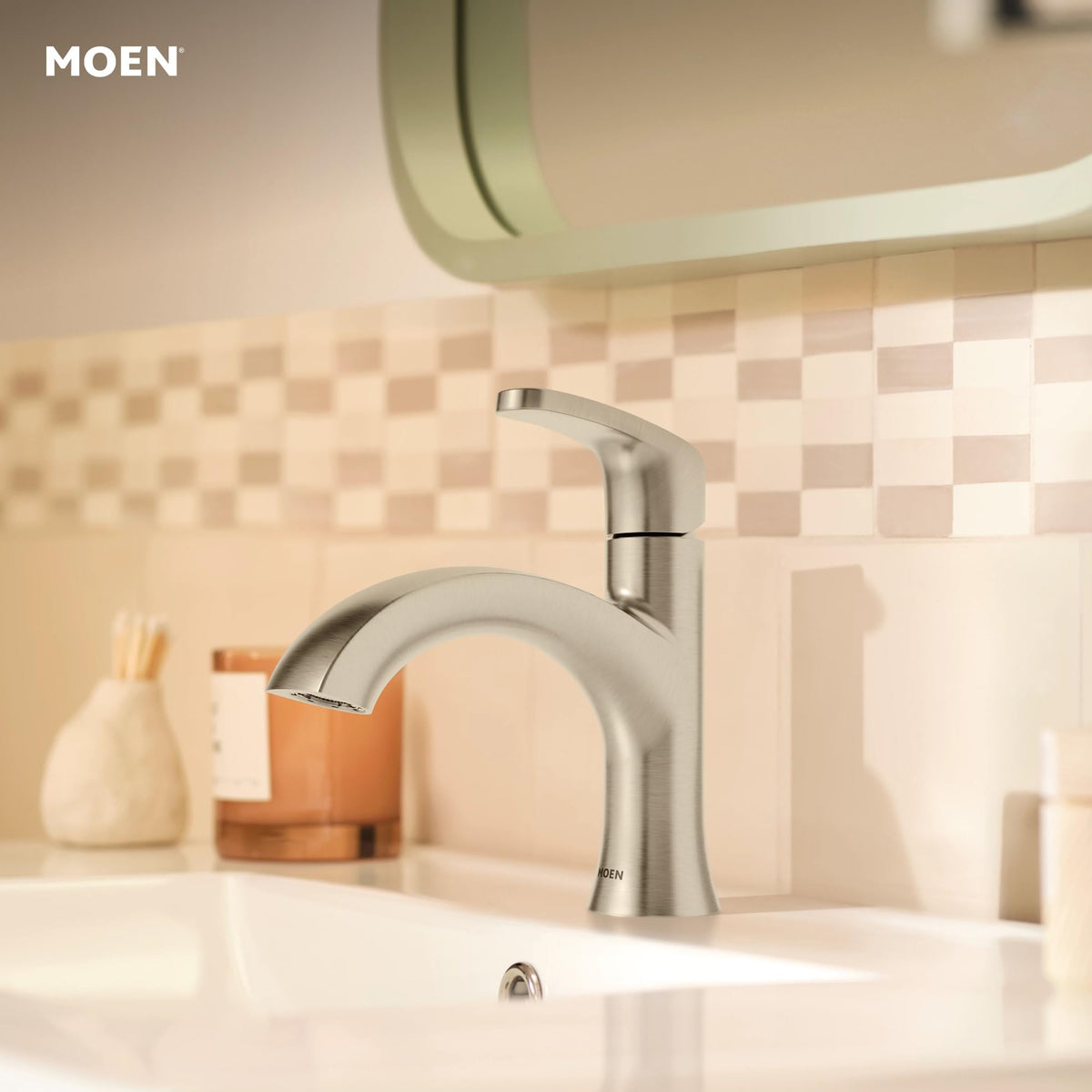 Moen Karis durable build designed to withstand daily bathroom use.