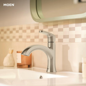 Moen Karis durable build designed to withstand daily bathroom use.