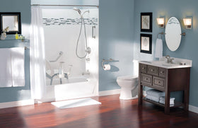 Moen limited lifetime warranty badge highlights finish protection
