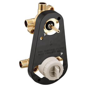 Moen M-CORE outlet with cap setup illustrating 2-device transfer option.