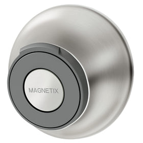 Moen Magnetix remote dock in brushed nickel for easy reach