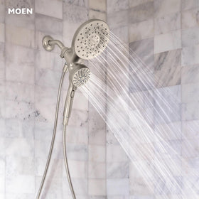 Detachable handheld spray assists with pet baths and targeted rinsing.