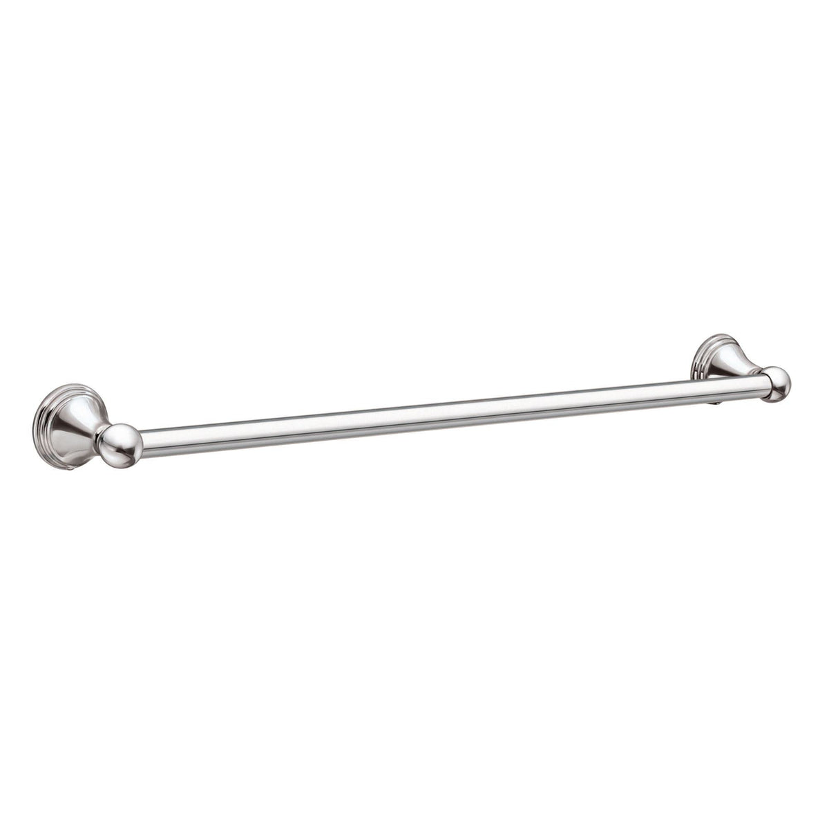 Moen Preston chrome towel bar installation template aids wall mounting.