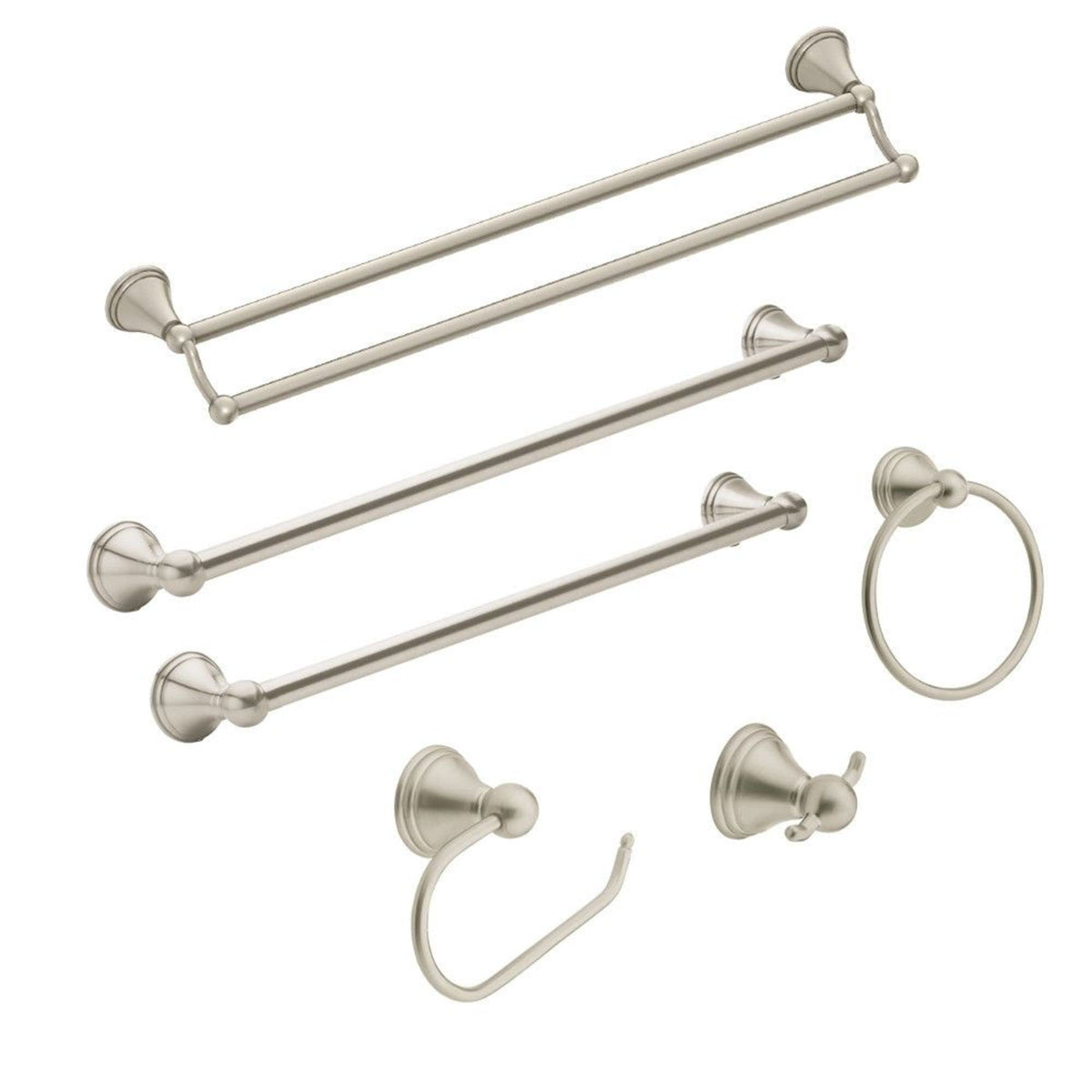 Moen Preston collection towel bar with cohesive bathroom look