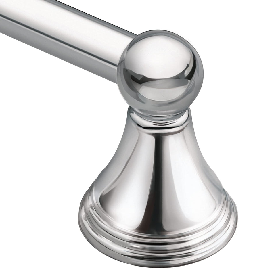 Moen Preston 24-inch towel bar wall mount with towels neatly arranged