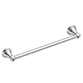 Bathroom scene featuring Moen Preston towel bar for organized towels