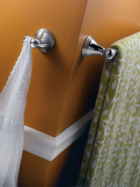 Moen Preston towel bar alongside other Preston Collection accessories