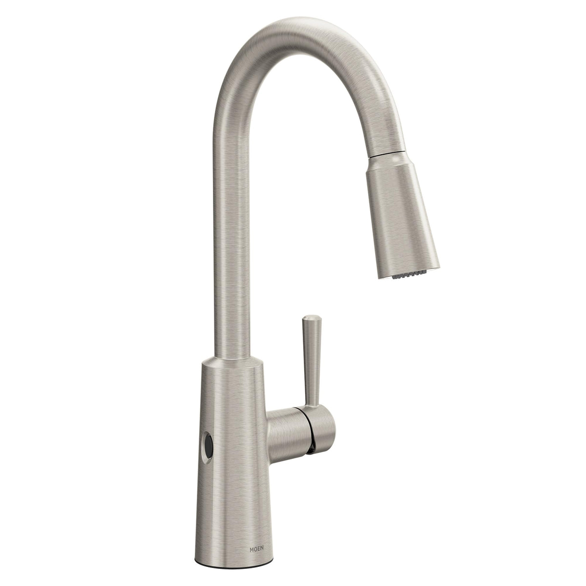 Moen Riley touchless Sensor activation enables hands-free water in busy kitchens