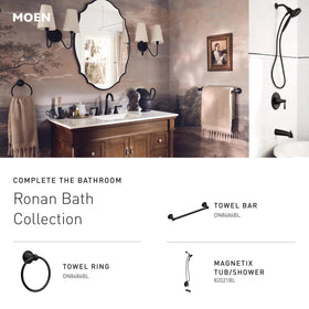 Low-angle shot highlighting clean lines of Ronan faucet