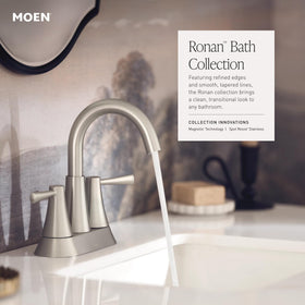 Water flow illustration for Ronan faucet showing efficient operation