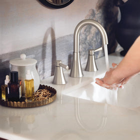 Moen Ronan installed on a modern bathroom vanity
