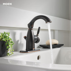 Moen Sarona ADA compliant faucet supports accessible use.
