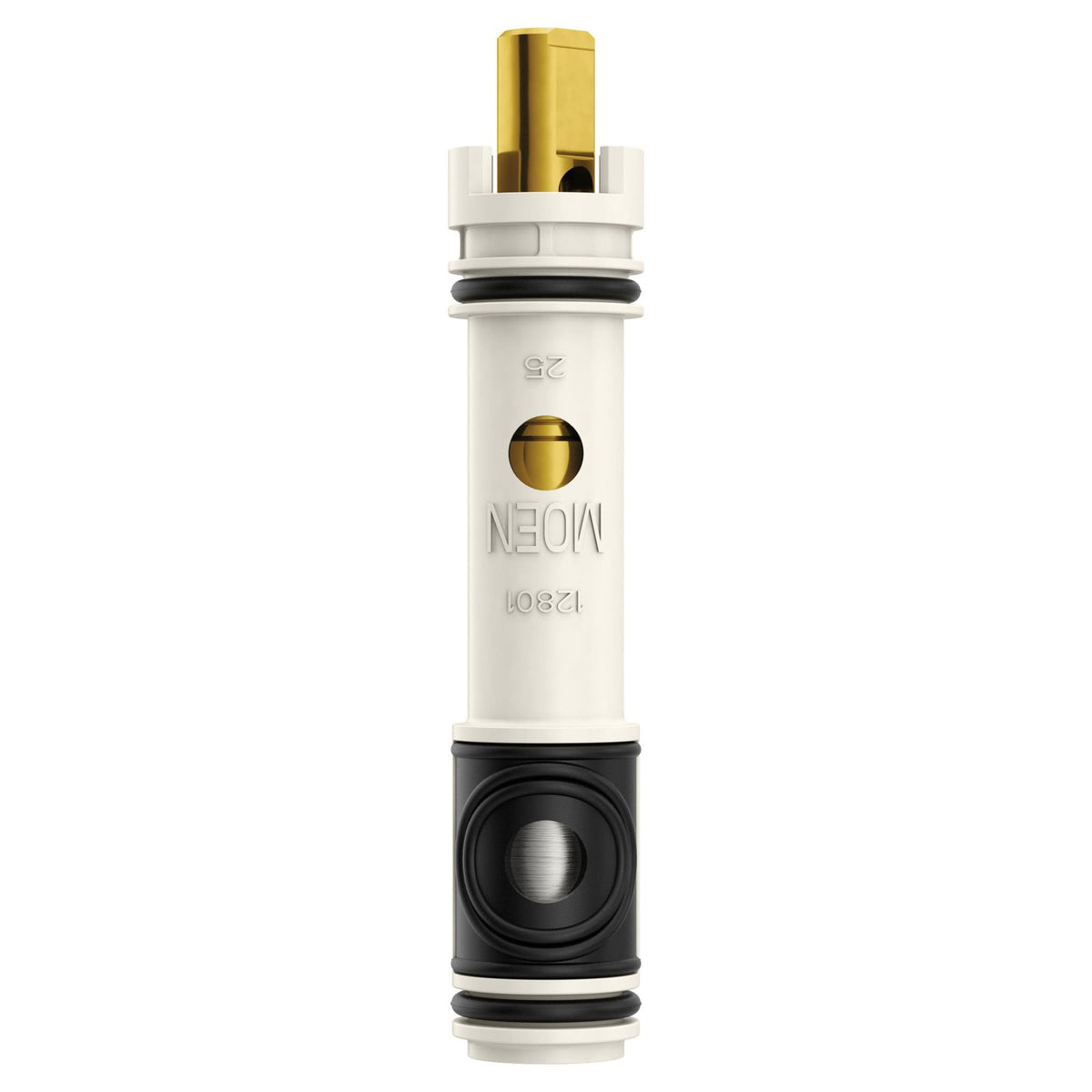 Moen single-handle faucet replacement cartridge for smoother operation.