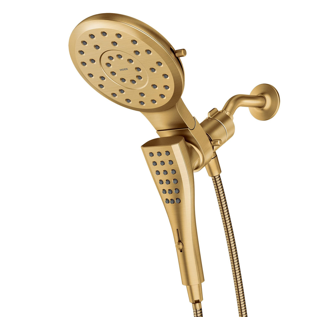 Moen Verso brushed gold Infiniti dial for unlimited spray options