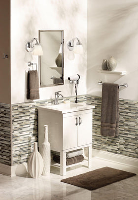Moen Voss 24-inch towel bar in a modern bathroom scene