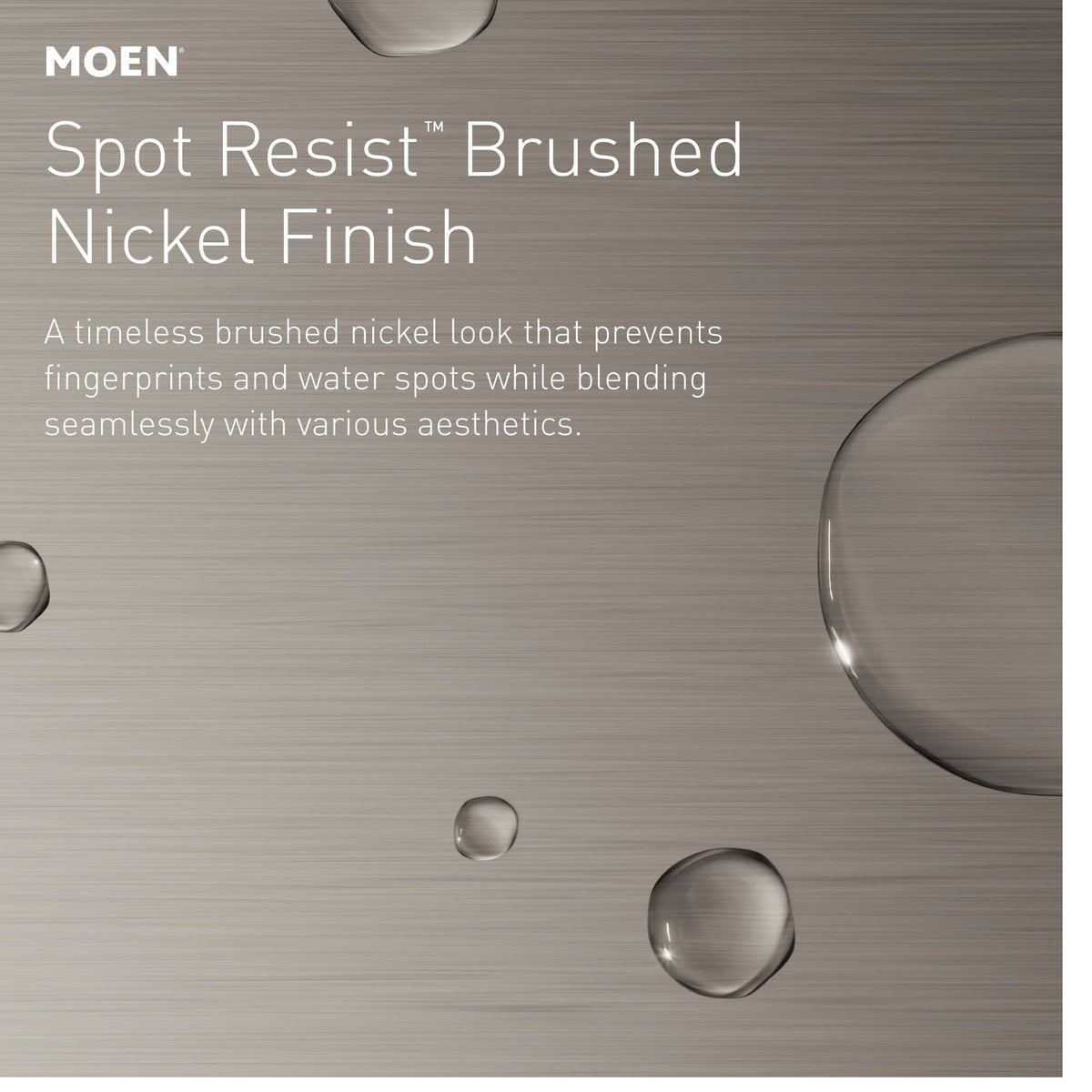 Moen Wellton lifetime warranty information sign