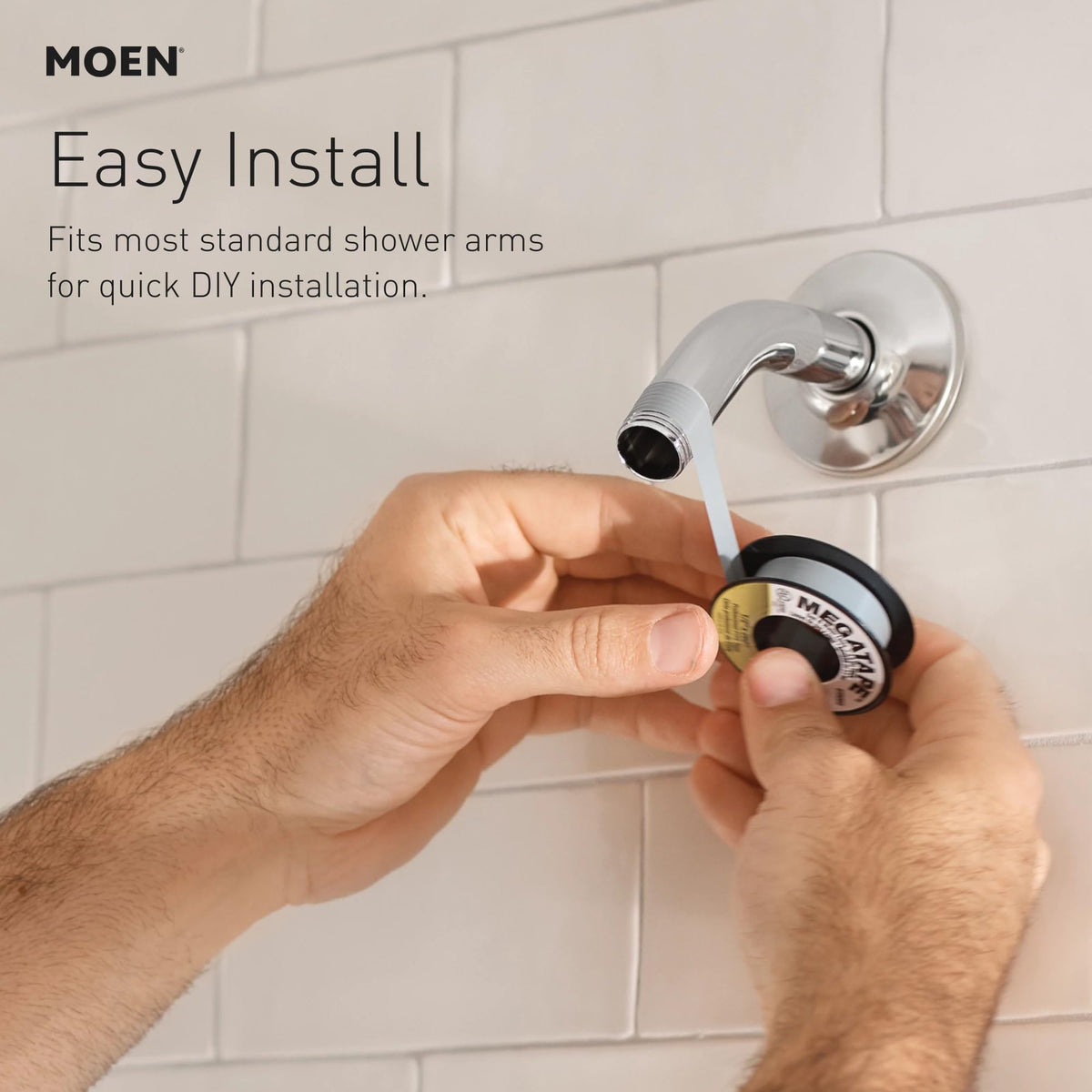 Wide spray setting delivers full coverage for a refreshing shower experience.