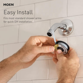 Wide spray setting delivers full coverage for a refreshing shower experience.