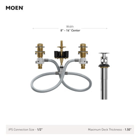 Moen widespread valve compatibility enables easy faucet style refresh.