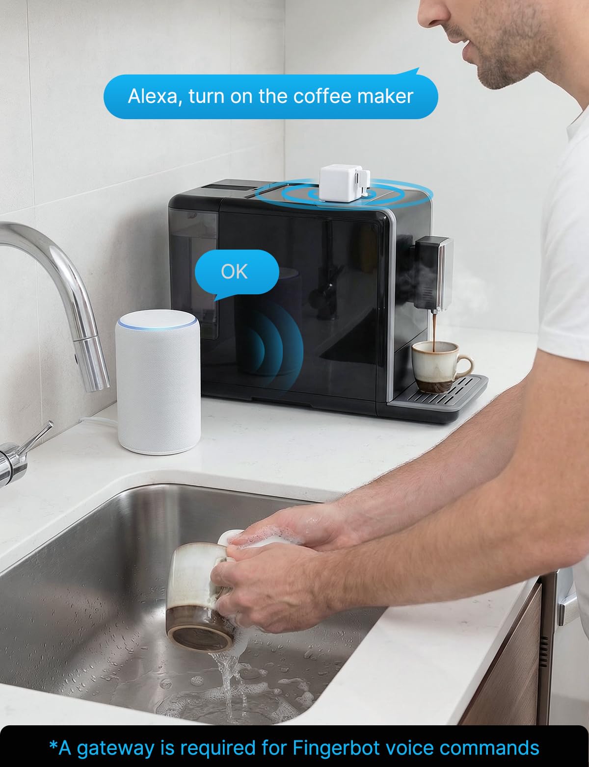 MOES FingerBot connects multiple devices for centralized automation in your smart home.