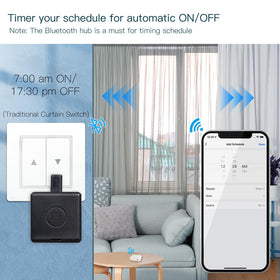 MOES Fingerbot Plus uses replaceable CR2 battery, battery included.