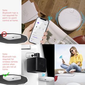 MOES Fingerbot Plus quick installation without tools beside a switch.