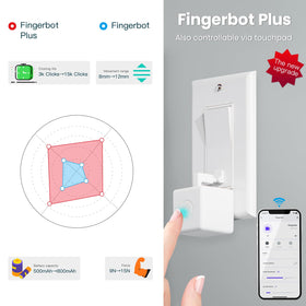 MOES Fingerbot Plus working with Alexa and Google Assistant for voice control.