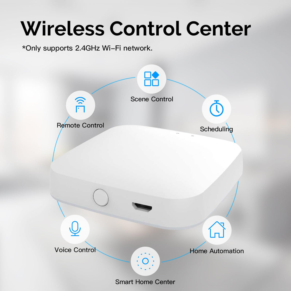 MOES gateway supports voice control through Alexa and Google Assistant.