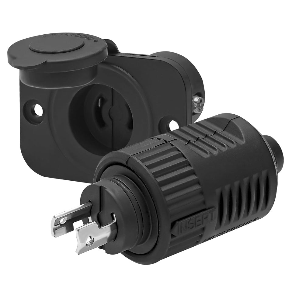 Moestoont 40A trolling motor plug with secure turn-to-lock action for steady power