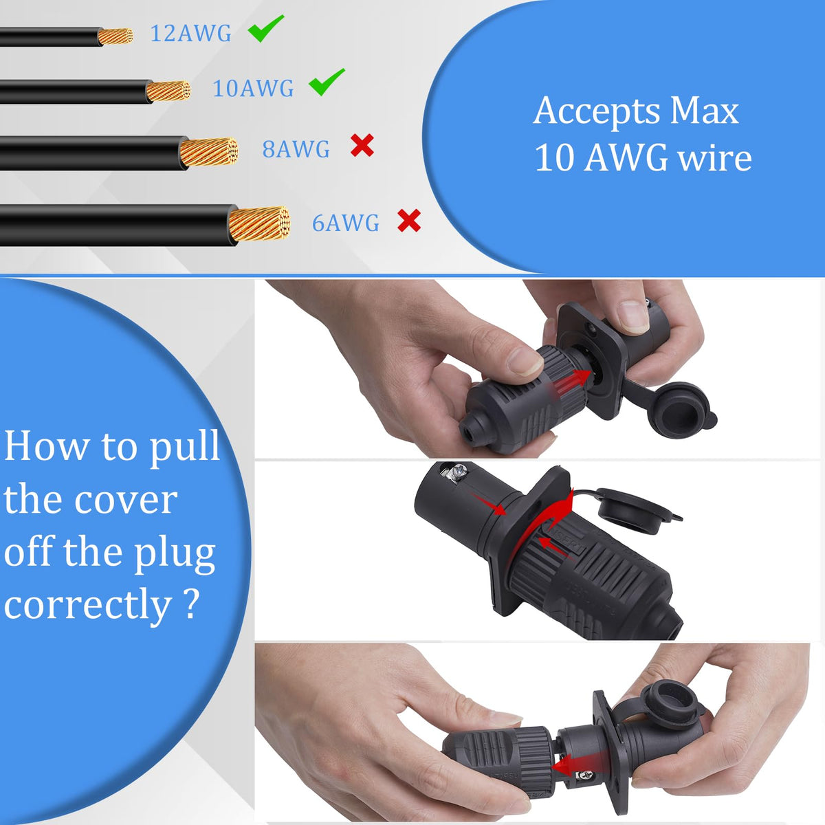 Moestoont marine connector features ergonomic handle for easy connections