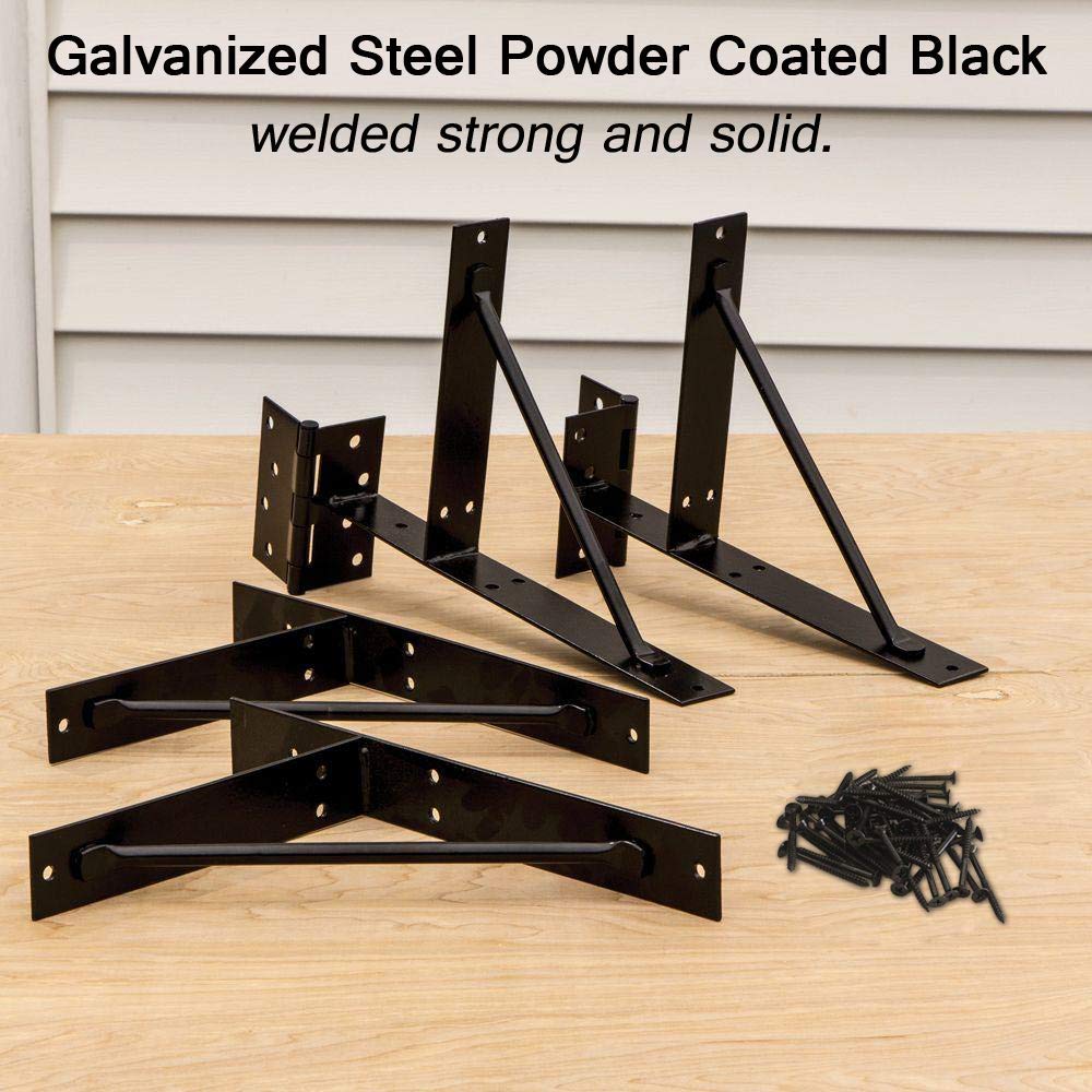 MOFEEZ galvanized steel bracket with mounting hardware for outdoor use
