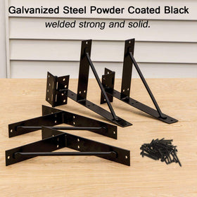 MOFEEZ galvanized steel bracket with mounting hardware for outdoor use