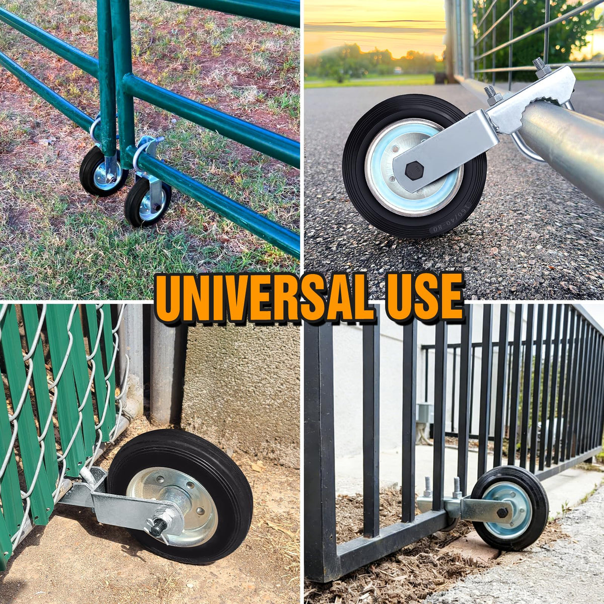 MOFEEZ fits round pipes 1-5/8 to 2 inches for many gates