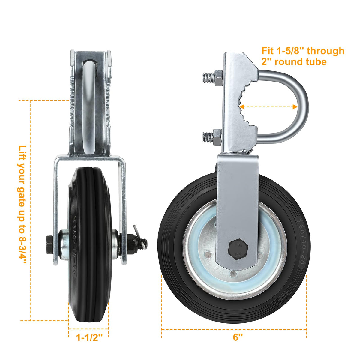 MOFEEZ solid rubber tire resists wear for daily use