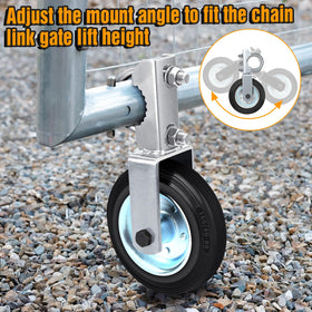 MOFEEZ gate wheel works on concrete, grass, and pasture surfaces