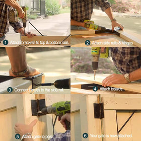 MOFEEZ shed door bracket with sturdy design for long-lasting support