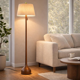 MOFFE 65in floor lamp teardrop base adds sculptural warmth to living spaces