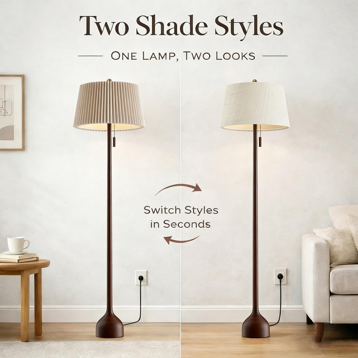 MOFFE heavy solid wood base provides stable, kid-friendly placement.