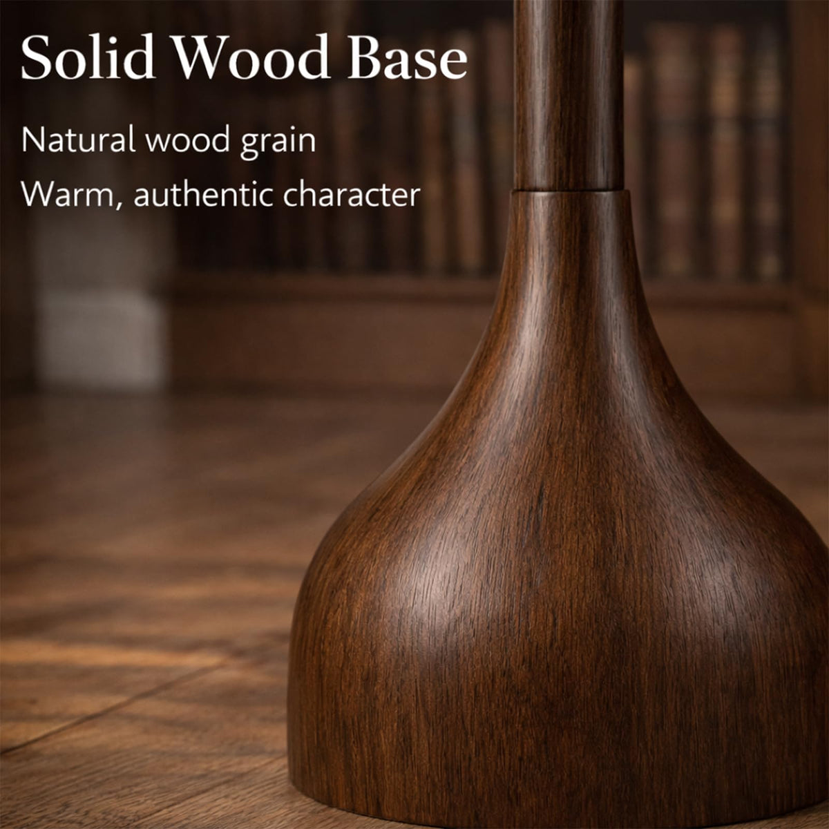 MOFFE wood-accent pull chain adds convenient control beside seating areas.